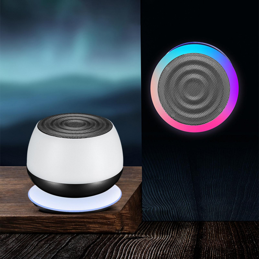 LED Lights Mini Bluetooth 5.0 Speaker Audio Speakers for Car Home Laptop Computer PC