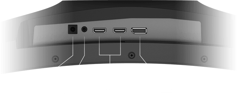 Optix-G321CQP top IO