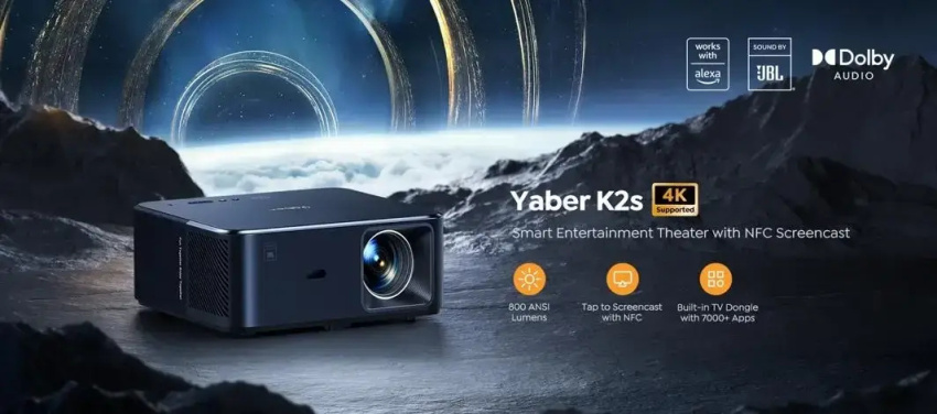 Image of Yaber K2S 全高清 800 ANSI 流明 投影機
