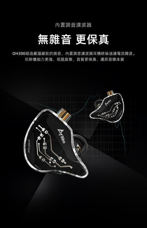 ｛音悅音響｝香港 ikko Lumina OH300 入耳式 耳道式 耳機 入門 動圈 液晶 振膜 OFC 無氧銅 CM