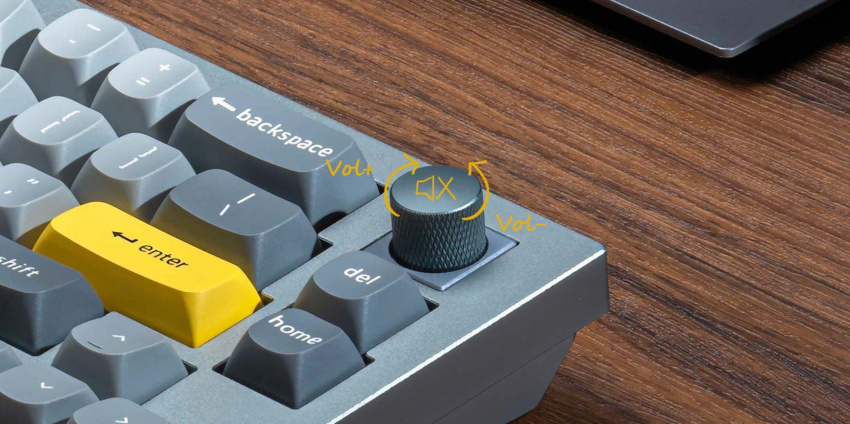 Rotary encoder function of Keychron Q8 65% Alice Layout Custom Mechanical Keyboard