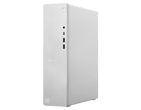 IdeaCentre Tower Gen 10 (Intel) 桌上型電腦的正面右側視圖，顯示正面連接埠。