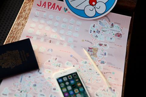 Japan scratch map - Gadgeticloud