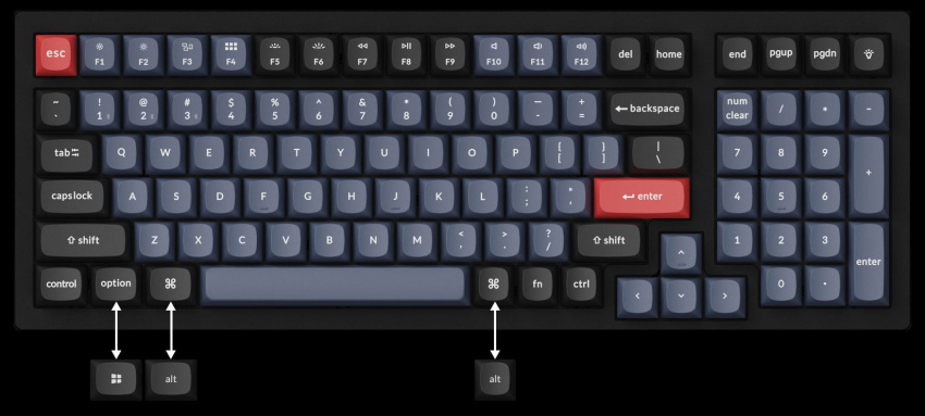 Keychron K4 Pro keyboard layout