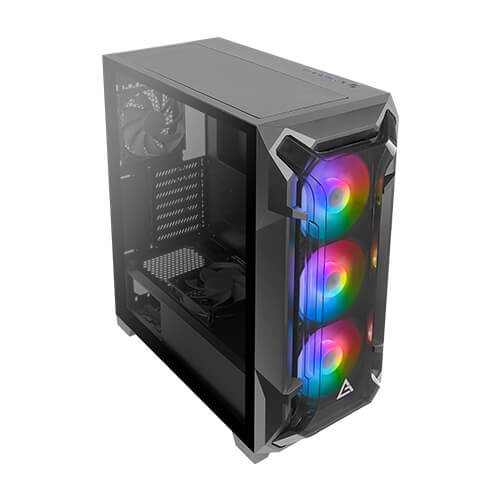 DF600 FLUX is the Best Cheap Gaming PC Mid Tower Case with ATX/3 x 120mm  ARGB , 1 x 120mm Reverse Fan, & 1 x 120mm Fans Included/Tempered Glass Side  Panel - Antec