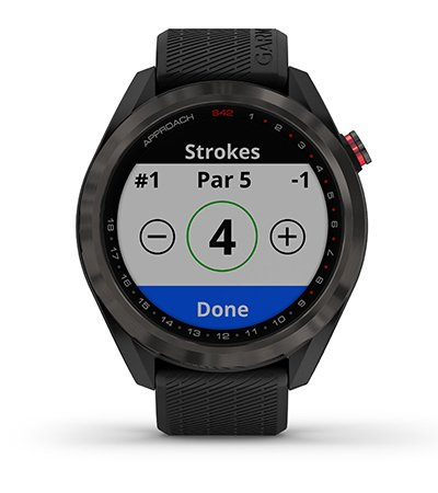 Garmin Approach S42 Carbon with Black Silicone [010-2572-00