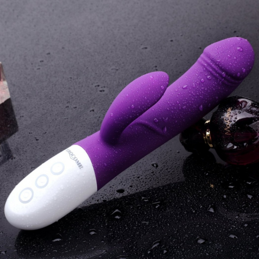 Erocome - 巨爵座 熱感震動棒 - 紫色 照片-8