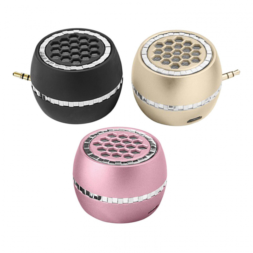 Wireless Mini Speaker with 3.5mm AUX Audio Jack USB Rechargeable Battery 3W Bass for Tablet Pad Laptop Mobile Phone Computer