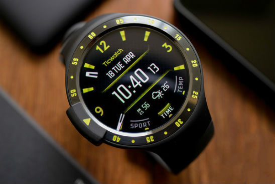 TicWatch S 錶面尺寸