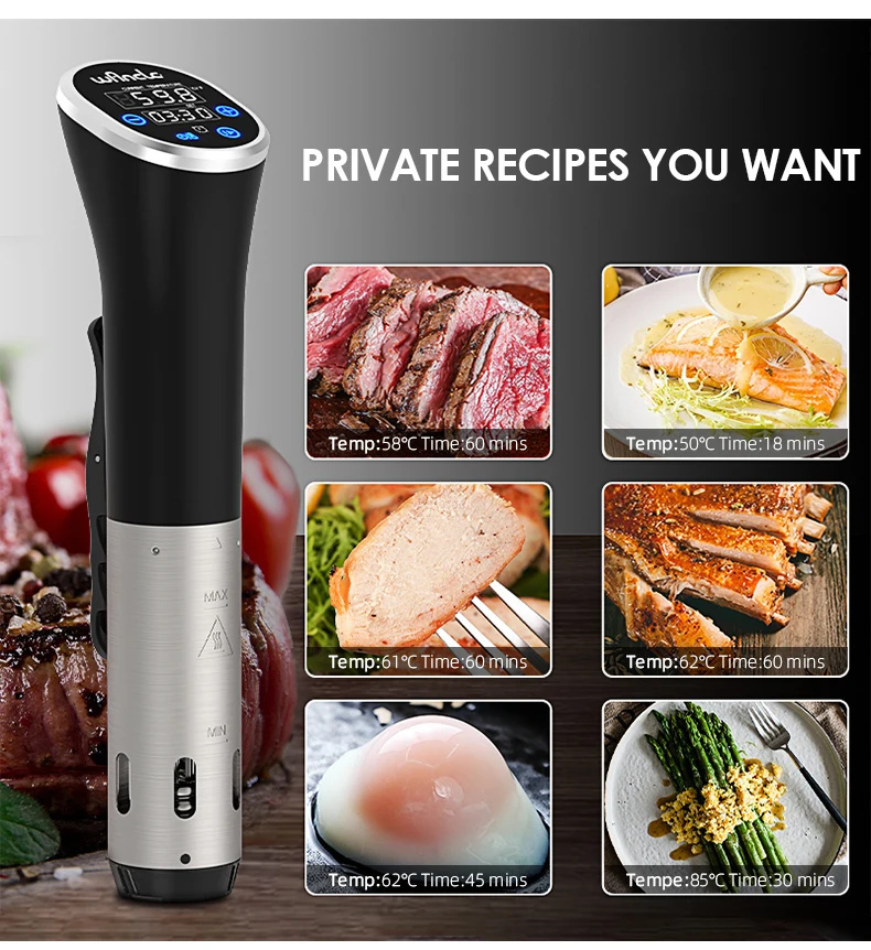 【新品】Wancle Sous Vide 低温調理器　真空調理器 Amazon.co.jp: 低温調理器 Wancle 真空調理器 1100W Sous Vide