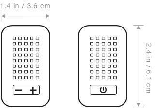 LaMetric Time tech specs, which shows its' width and height