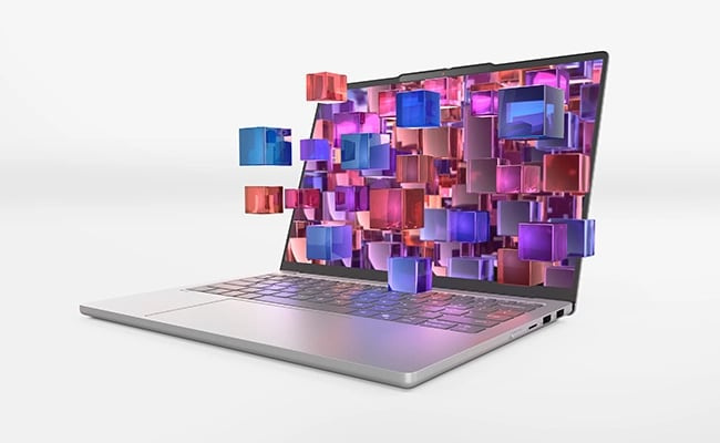 Lenovo IdeaPad Slim 5 Gen 10 手提電腦，配備 LCD 顯示器和寬闊螢幕。