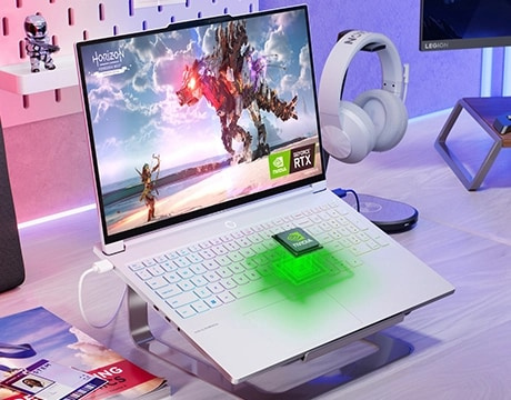 NVIDIA RTX GPU 為 Legion 7i Gen 10 上的 AAA 級遊戲發揮效能。NVIDIA RTX GPU 為 Legion 7i Gen 10 上的 AAA 級遊戲發揮效能。
