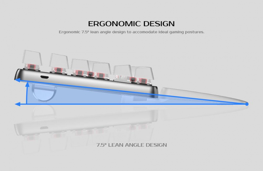 Wireless Full Size Mechanical Keyboard For Android / iOS