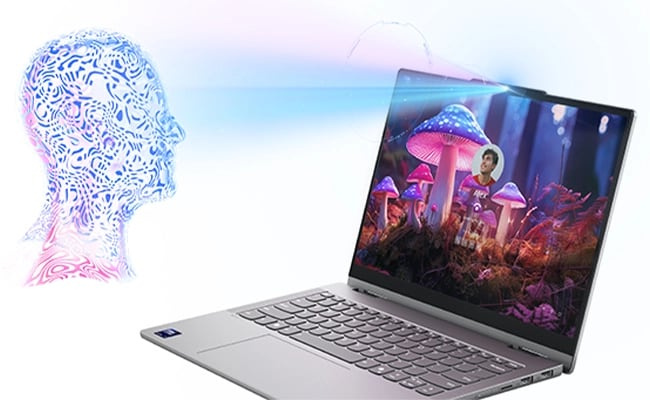 透過 Windows Hello 登入，即時存取 Lenovo IdeaPad 5i 二合一 Gen 10 筆記型電腦。