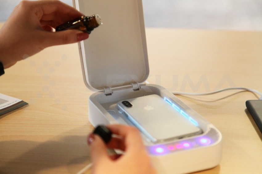 Lexuma XGerm Phone UV Sanitizer phonesoap aromatherapy germs eliminate
