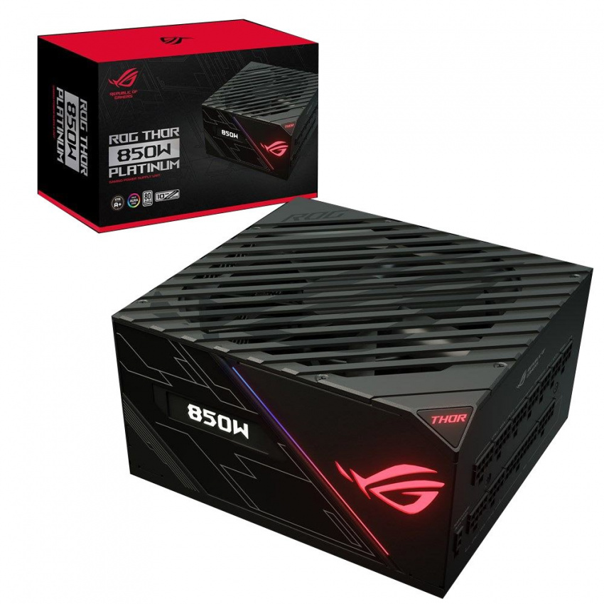 850W白金全模組】ASUS ROG-THOR-850P 850W RGB 80PLUS Platinum PSU 十年保用_Power Supply  電源_歡迎使用消費券-訂購電腦最快即日送到
