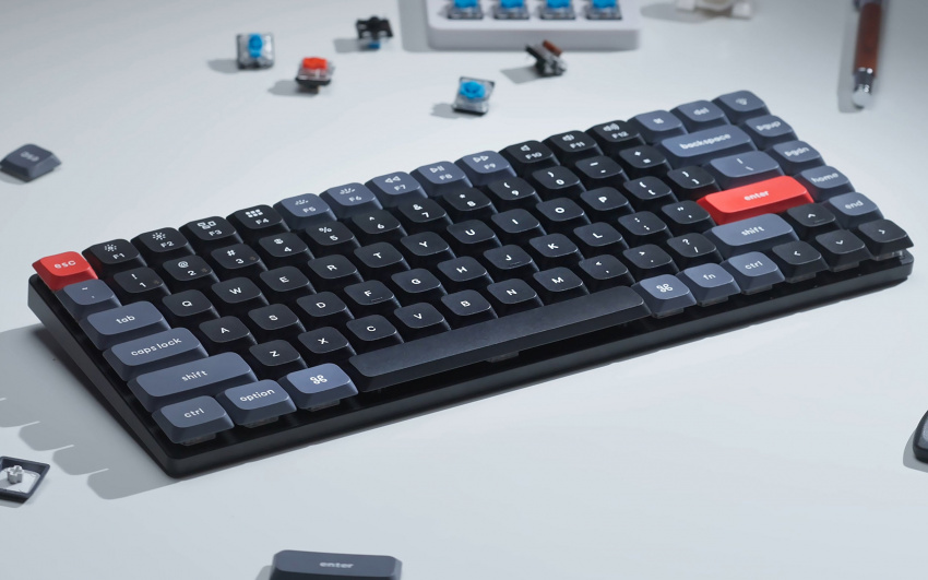 Keychron K3 Pro QMK/VIA Low-Profile Wireless Mechanical Keyboard with an ultra-slim body and hot-swappable