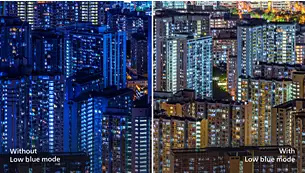 LowBlue 模式讓眼睛在工作時感覺舒適