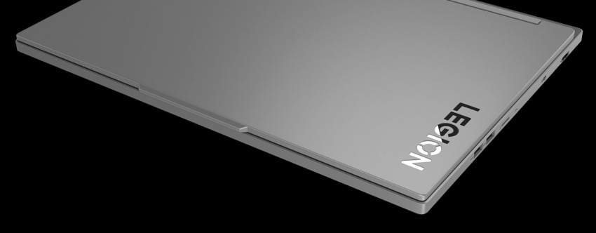 Close up view of Legion 5i laptop top cover