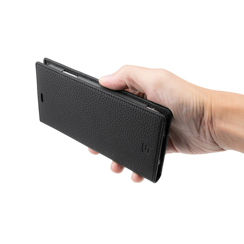 GRAMAS German Shrunken-calf Genuine Leather Book Case for iPhone XS Max