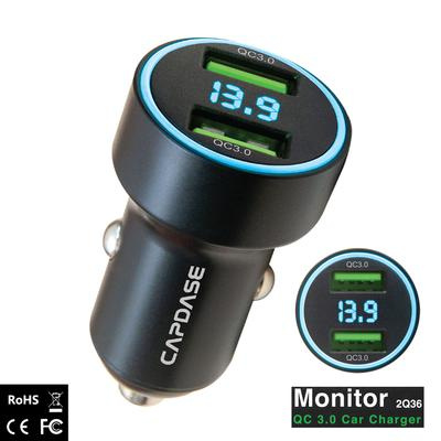 Monitor 2Q36 QC 3.0 Battery Monitor Car Charger