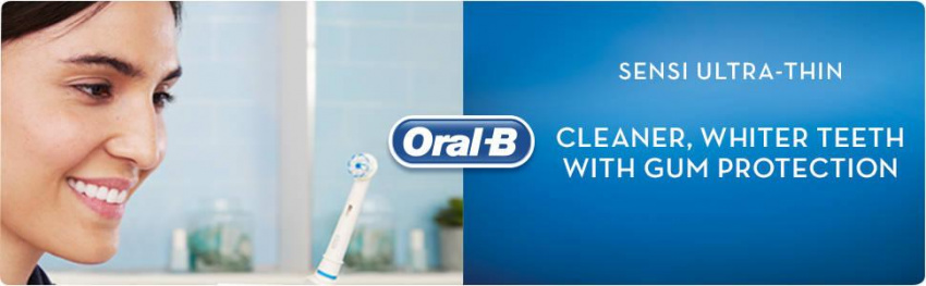 Oral-B Sensi清潔電動牙刷替換頭，每包4個