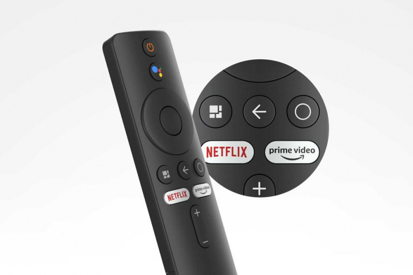 隨機附有支援Google Assistant語音輸入的遙控。