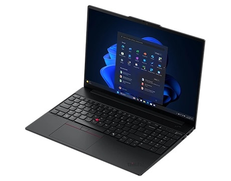 Lenovo ThinkPad E16 Gen 3 (16 吋 AMD) 筆記型電腦配備符合人體工學的鍵盤，設有觸控板及專用的 Copilot 按鍵，讓你可以輕鬆執行多工處理。