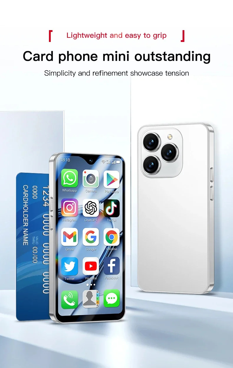 SOYES XS18 Pro Max 4.3インチ画面 4G Android 8 SOYES XS18 Pro Max Smartphone Mini with 4G Network Support WIFI