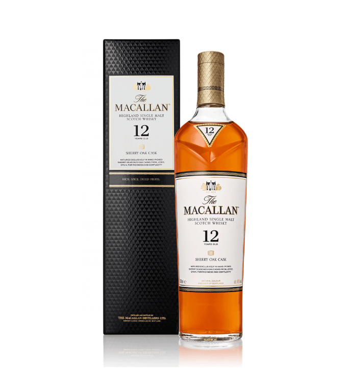 The Macallan 12 Years Old Highland Single Malt Scotch Whisky Sherry Oak  Cask 700ml 麥卡倫12年雪莉桶威士忌| 友和YOHO