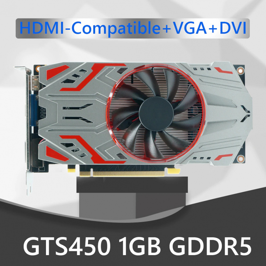 显卡gts450 1gb 2gb Gddr5 128 位台式机游戏显卡pci Express2 0 Vga Dvi Hdmi 兼容散热风扇 幻維電腦匯