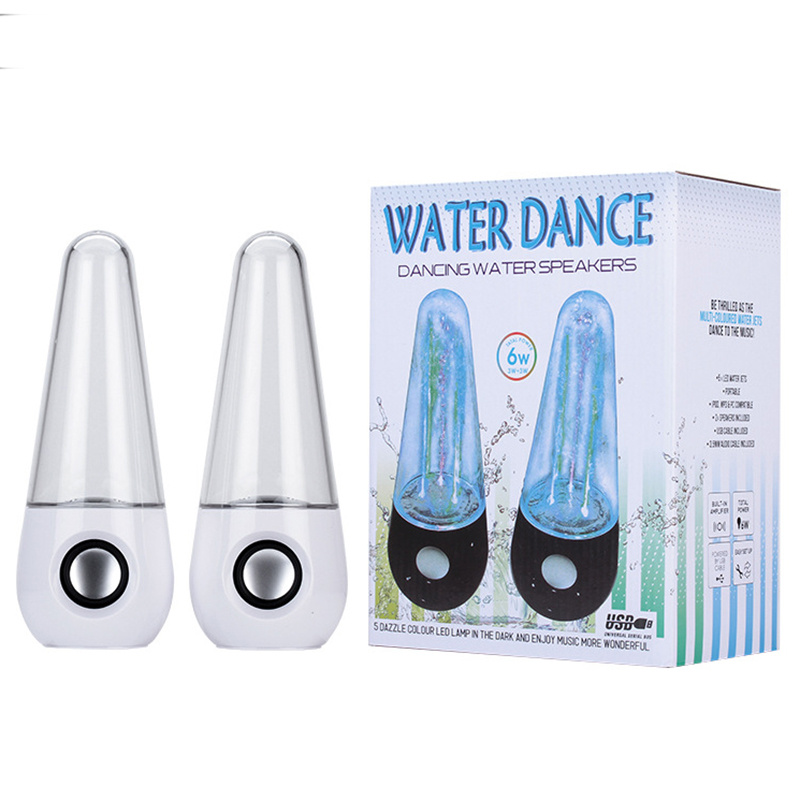 RACAHOO Portable waterproof LED Light Water Dancing Music Fountain Light Speaker For PC Phone MP3 player Desk Stereo Loudspeaker9