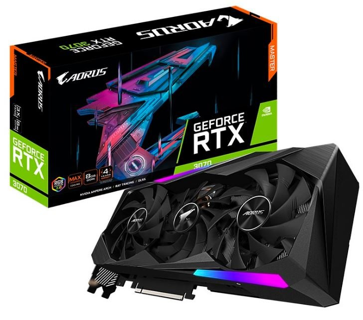 RTX3070 LHR】GIGABYTE GeForce RTX3070 AORUS MASTER OC 8G GDDR6_Display Card  顯示卡_訂購電腦最快即日送到