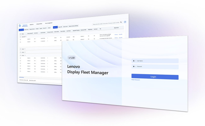 Lenovo Display Fleet Manager