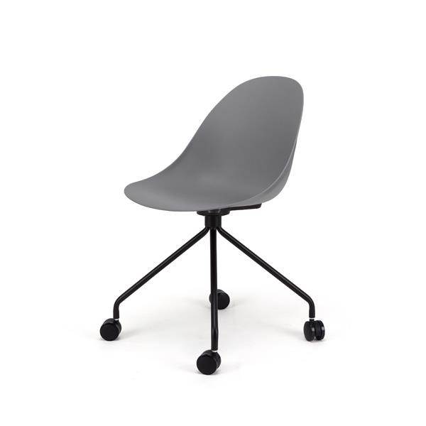 Northern European Plastic Office Chairs With Wheels (2)
