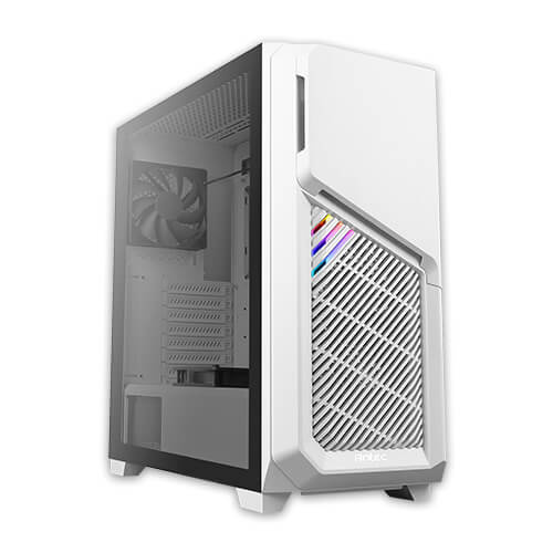 DP502 FLUX WHITE is the Best Cheap Gaming PC Mid Tower Case in australia with ATX/ARGB/5 x 120mm fans included/Tempered Glass Side Panel - Antec