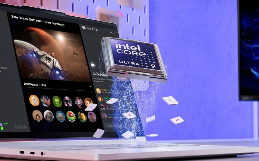 透過 Intel Core Ultra 9 推動沉浸式遊戲串流，讓你可以達致專業級多任務處理。