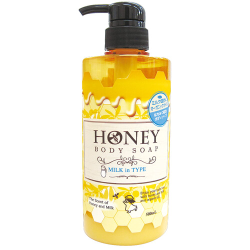 日本 第一石鹼 蜂蜜保濕沐浴乳500ml (蜂蜜牛奶)