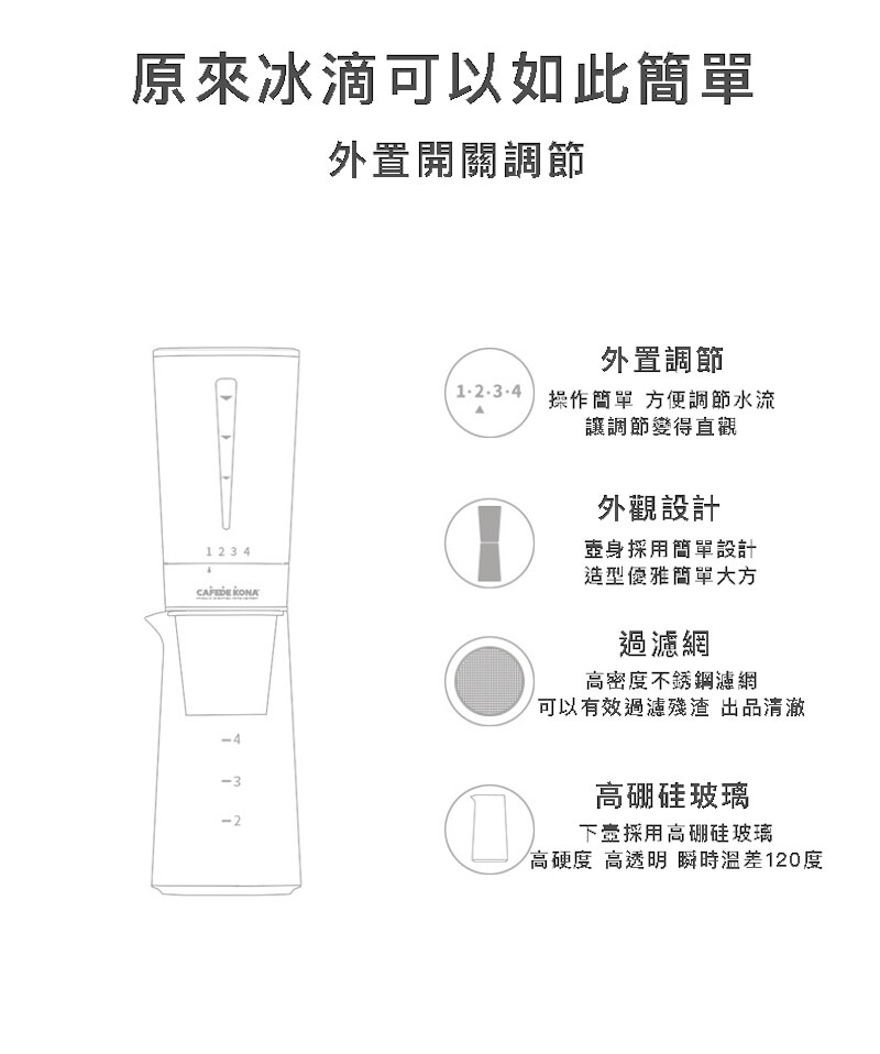 CAFEDE KONA冰滴咖啡壺