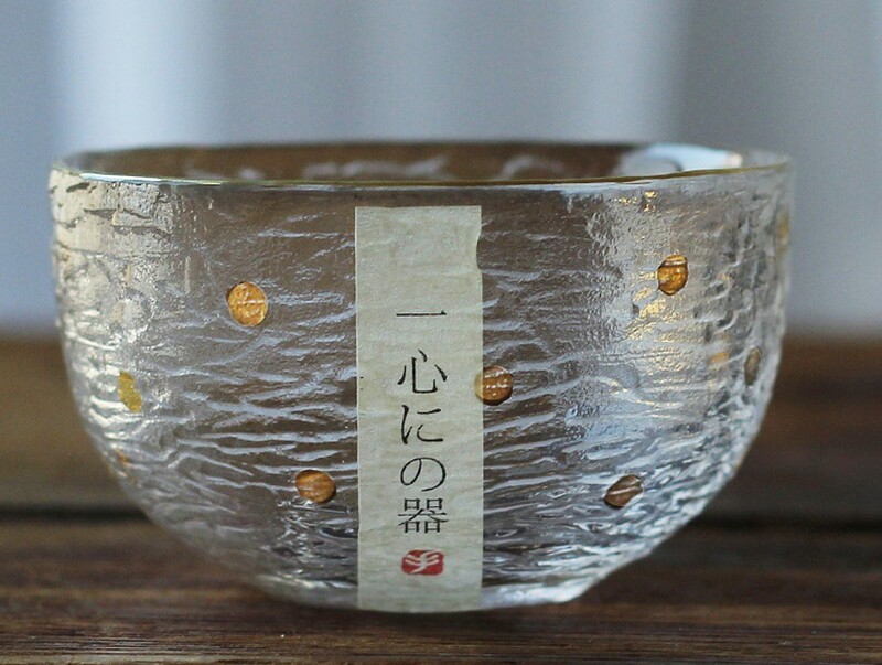 日式手工錘紋圓底玻璃杯