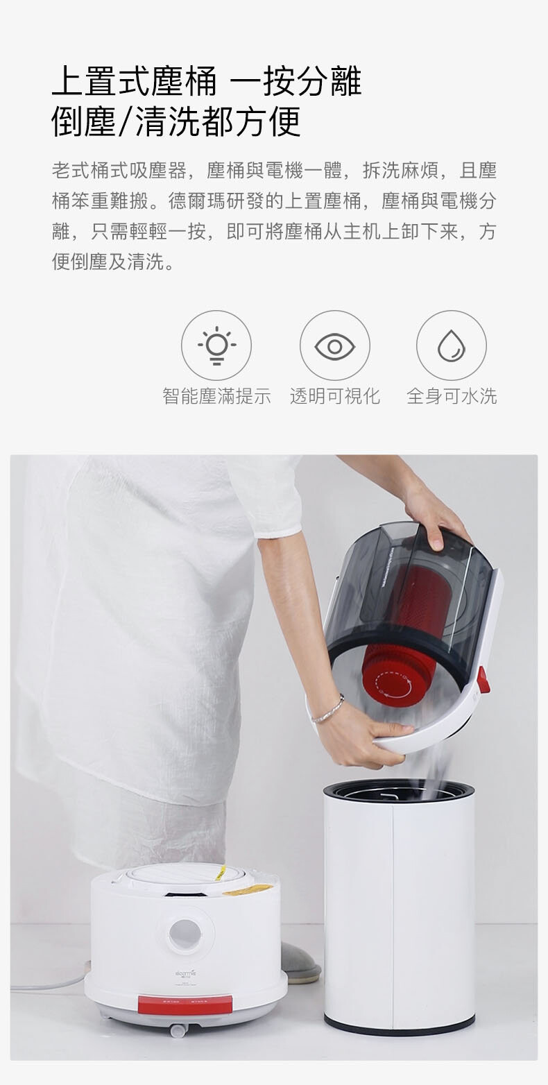 Deerma 多功能桶型吸水吸塵機 TJ200H
