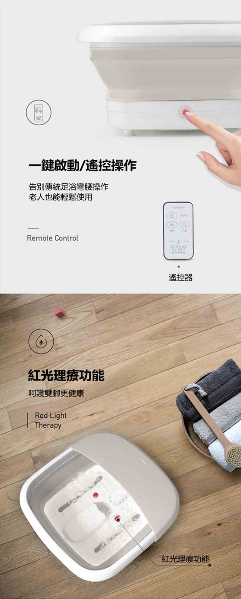 Nathome 可折疊按摩足浴盆-2020年