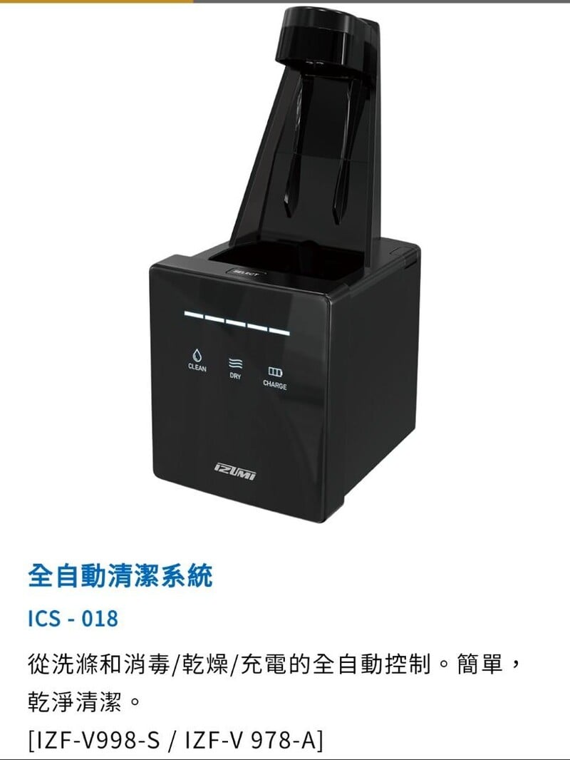 MAXELL X IZUMI 4刀頭電動鬚刨IZF-V978 主機連清洗座套裝(Made in