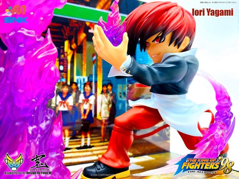 Iori Yagami The King Of Fighters Tnc Pvc Figure With Light And