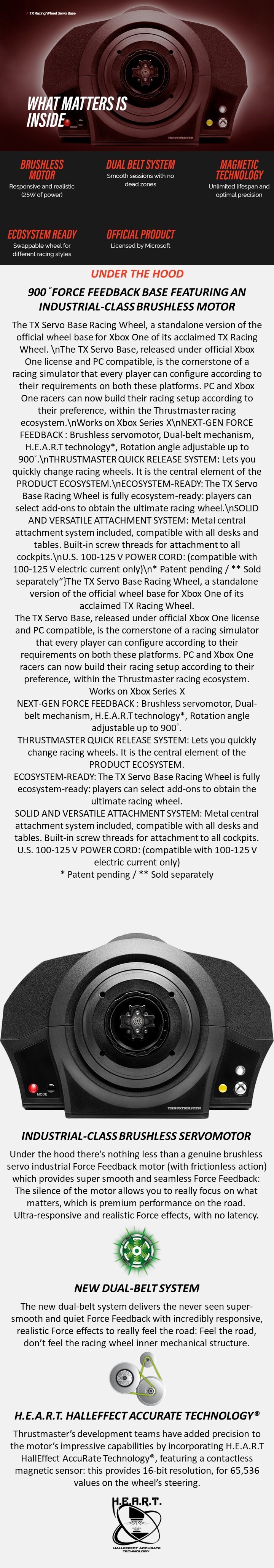 Thrustmaster【TX】Racing Wheel Servo Base for Xbox One & PC 方向盤底座 4 Thrustmaster【TX】Racing Wheel Servo Base for Xbox One & PC 方向盤底座 3
