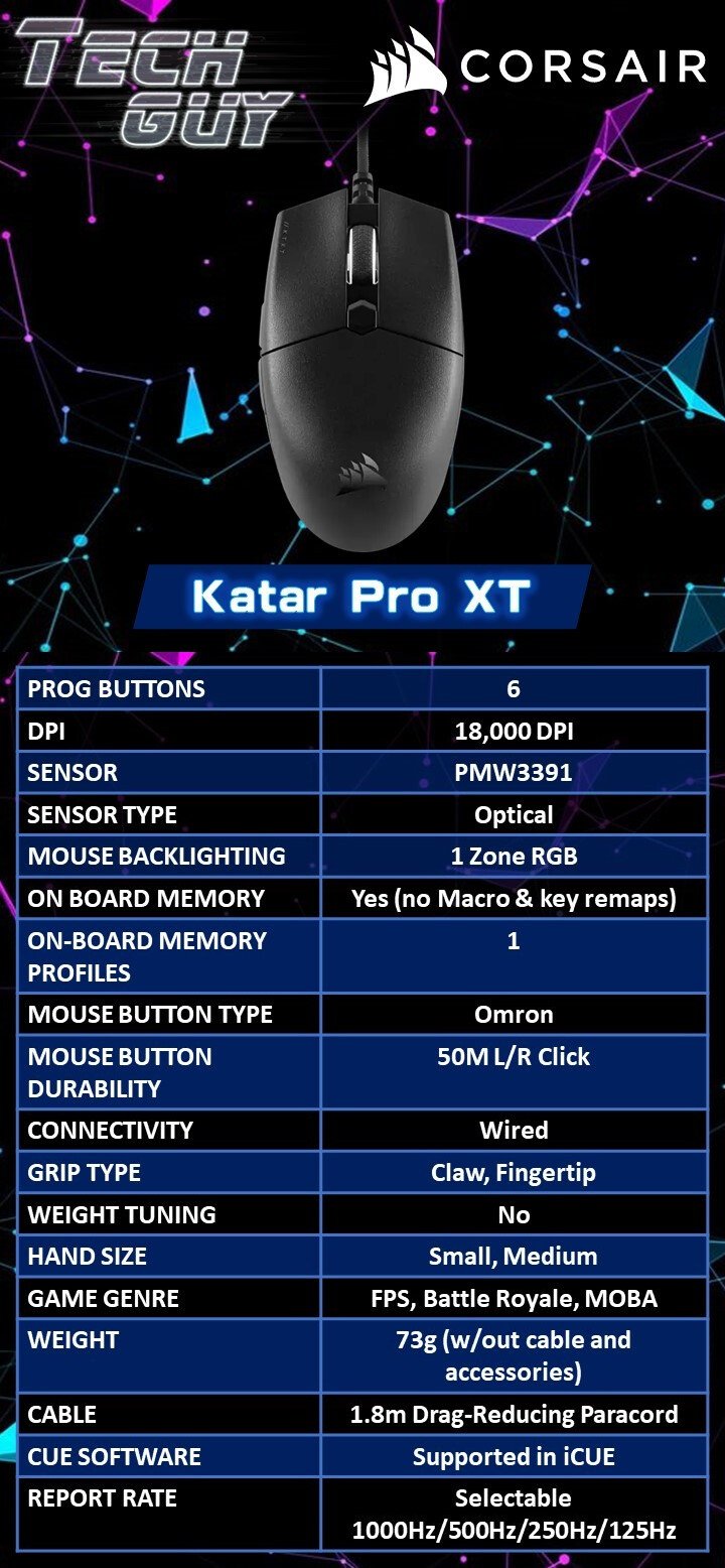Corsair Katar Pro XT Ultra-Light 電競滑鼠 | CH-930C111-NA 5