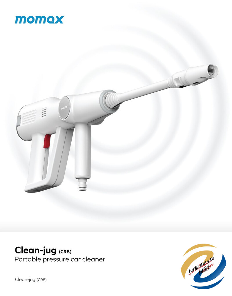 Momax Clean Jug 便攜式高壓清洗槍CR8W 白色- New Idea Digital Company