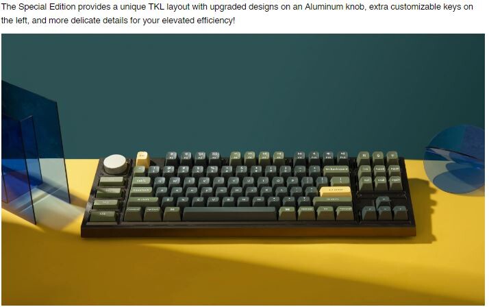 Keychron Q3 Pro 特別版（赤軸）＋ ウッドパームレスト Keychron Q3 Pro 特別版 QMK ワイヤレス カスタム・メカニカル