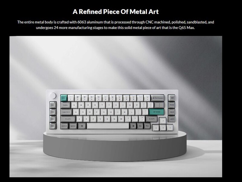 Keychron Q65 Max QMK/VIA ワイヤレス カスタマイズ メカニカル